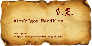 Virágos Renáta névjegykártya
